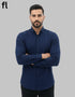 Navy Chambray Casual Shirt